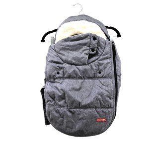 Skip Hop Winter Car Seat Stroller Cover Sherpa Lined Footmuff Baby Gray Bunting
